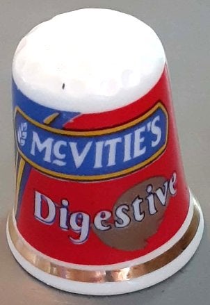 dés a coudre de collection publicitaire mc vitie's (14), Collections, Dés à coudre, Enlèvement ou Envoi, Comme neuf, Porcelaine