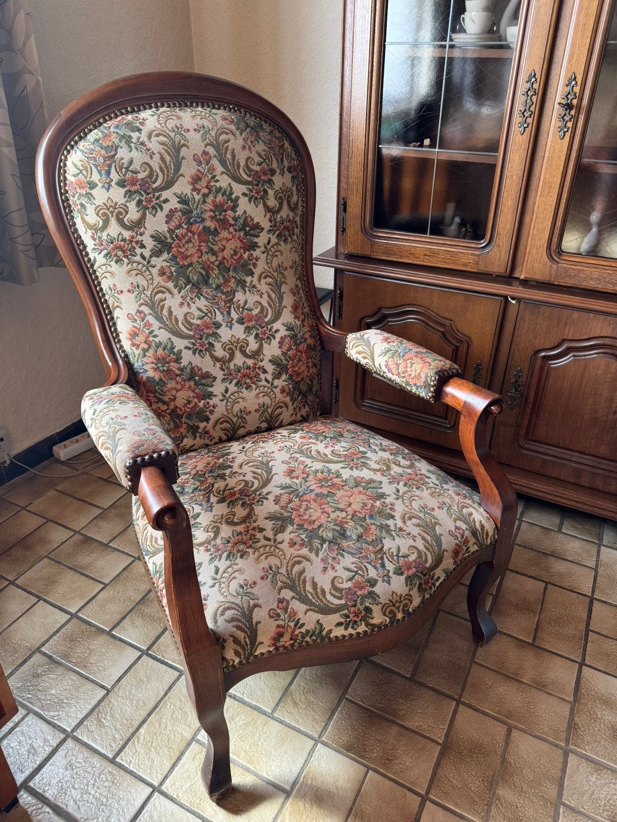 Fauteuil met tandheugel Voltaire, Ophalen