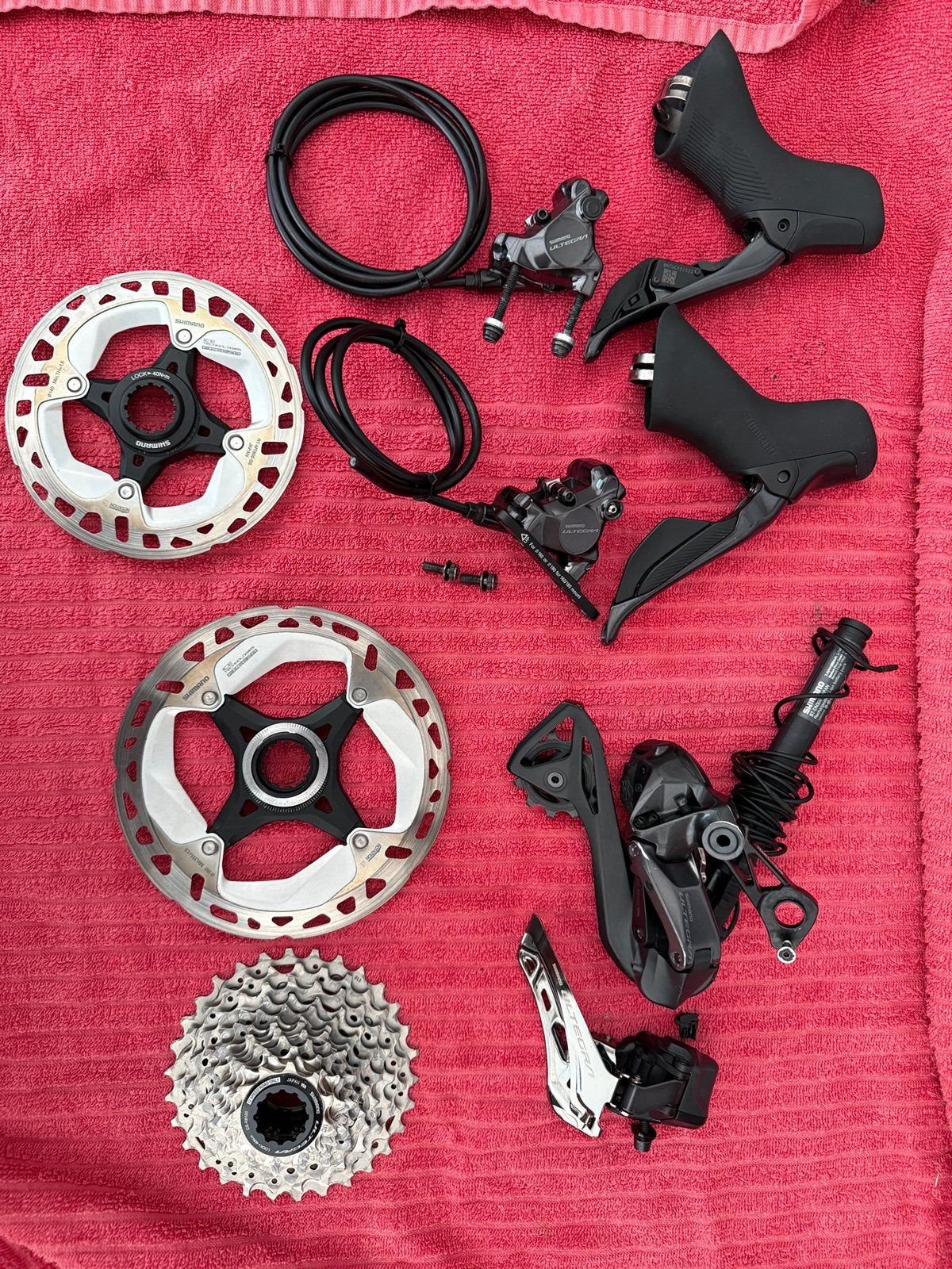 Shimano Ultegra Di2 R8170 2x12 complete groepset nette staat, Fietsen en Brommers, Fietsonderdelen, Ophalen of Verzenden, Racefiets