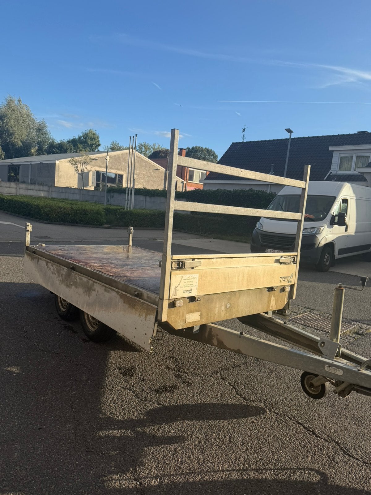 Remorque à plateforme Henra 2000 kg (PL20A), Autos : Divers, Enlèvement, Comme neuf