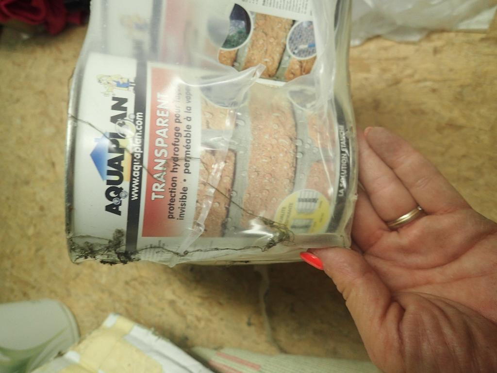6 potten aquaplan transparant, Bricolage & Construction, Peinture, Vernis & Laque, 5 à 10 litres, Enlèvement ou Envoi, Neuf, Lasure