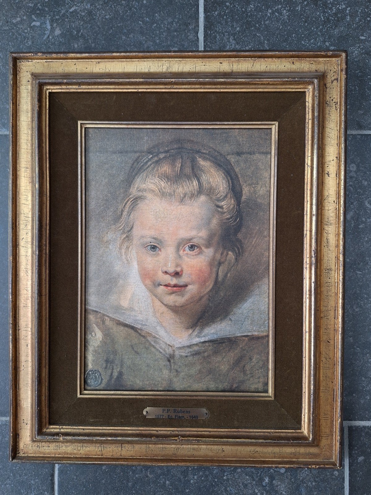 Reproductie Rubens, Enlèvement, Peinture à l'huile, Panneau
