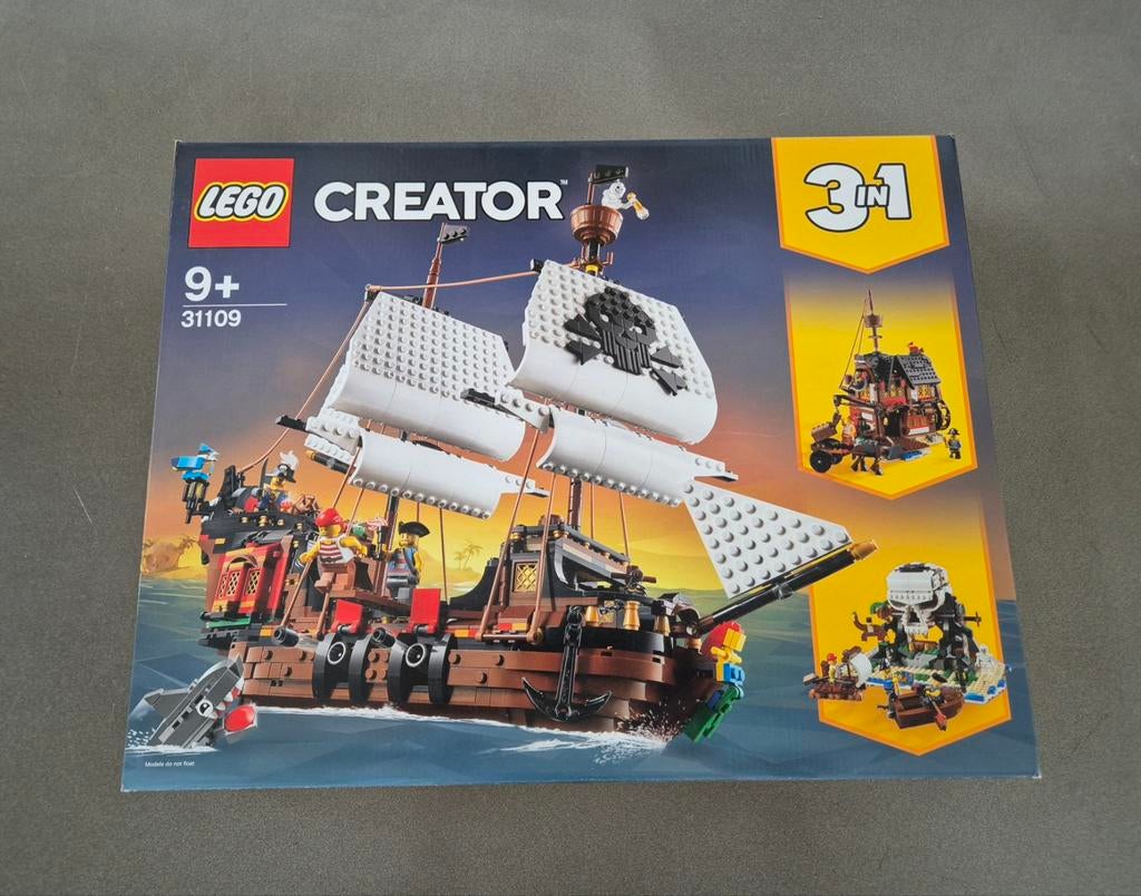 Lego Creator 3in1 - 31109 - Le bateau pirate - Neuf !, Enlèvement ou Envoi, Lego, Creator