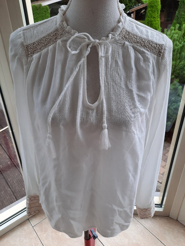 Mooie blouse COTTON CLUB - S/M, Maat 38/40 (M), Overige kleuren, Verzenden, Zo goed als nieuw