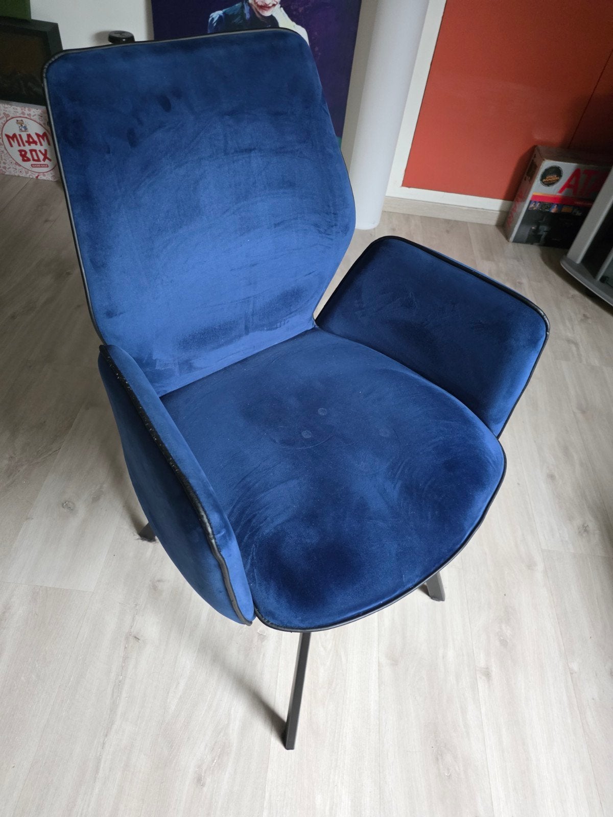 Fauteuil doux bleu, Maison & Meubles, Chaises, Enlèvement, Bleu