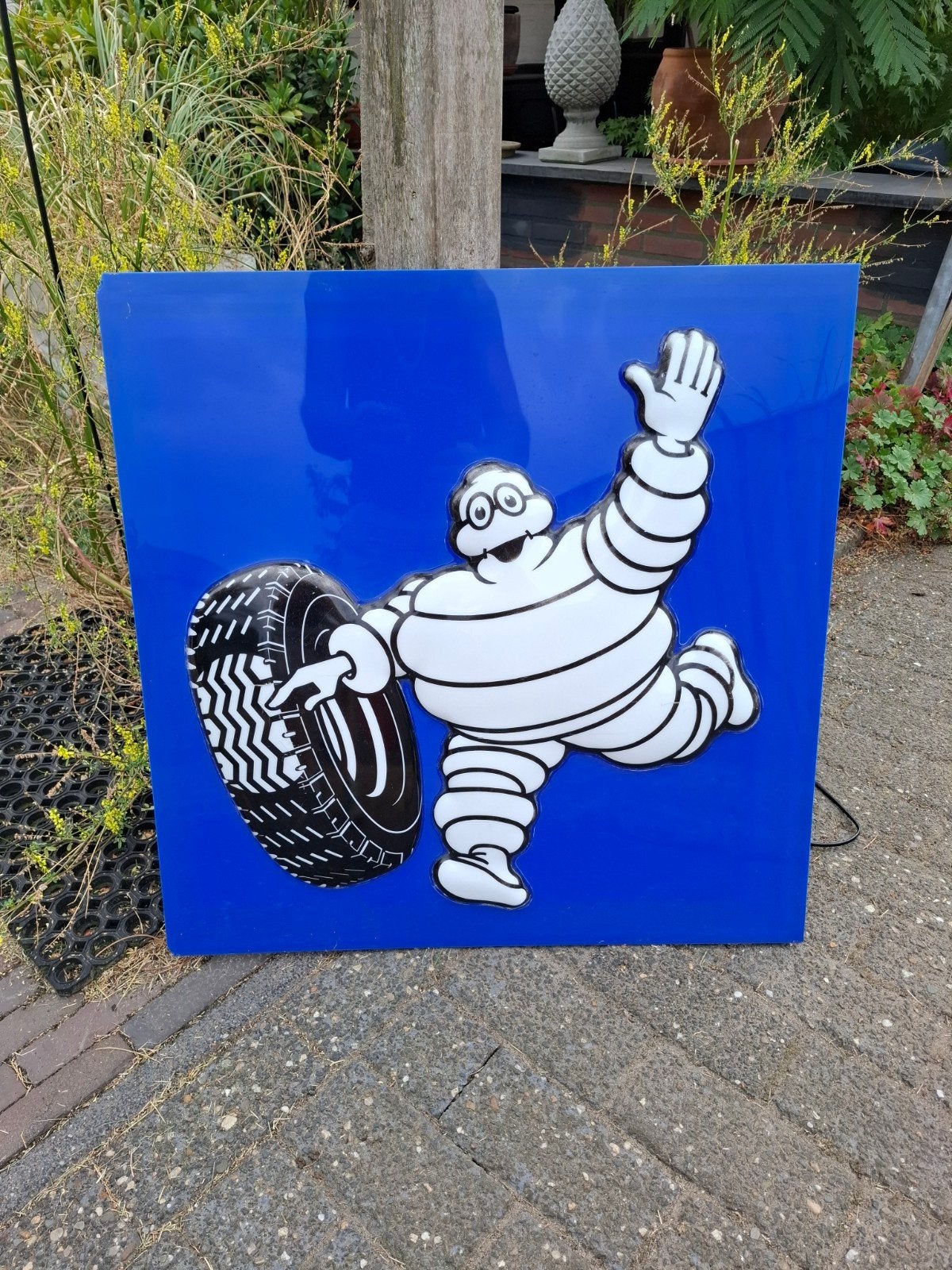 Michelin reclame lichtbak 70x70 cm, Ophalen