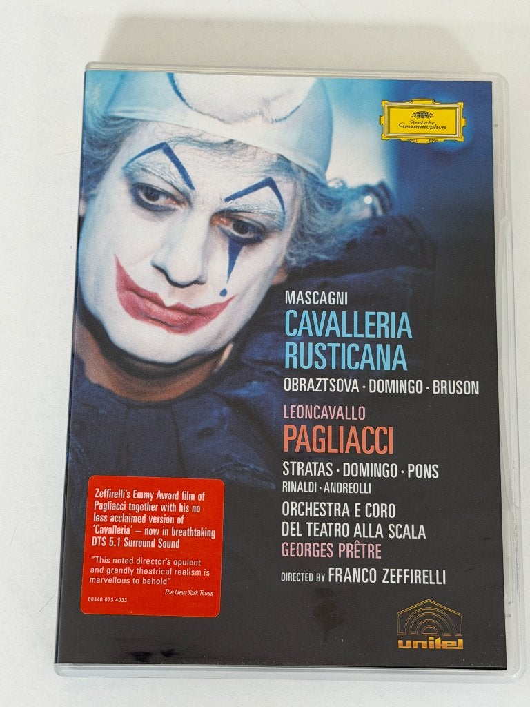 Mascani - Cavalleria Rusticana / Leoncavallo - Pacliacci, CD & DVD, DVD | Musique & Concerts, Tous les âges, Enlèvement ou Envoi