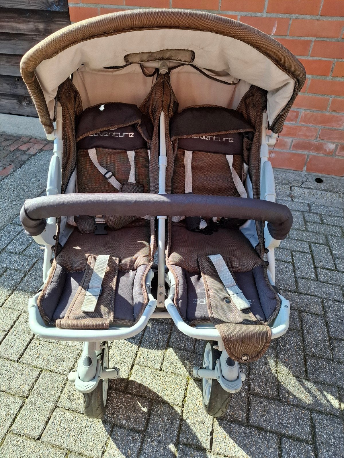 tweeling kinder/baby buggy, Ophalen, Gebruikt, Kinderwagen of Buggy