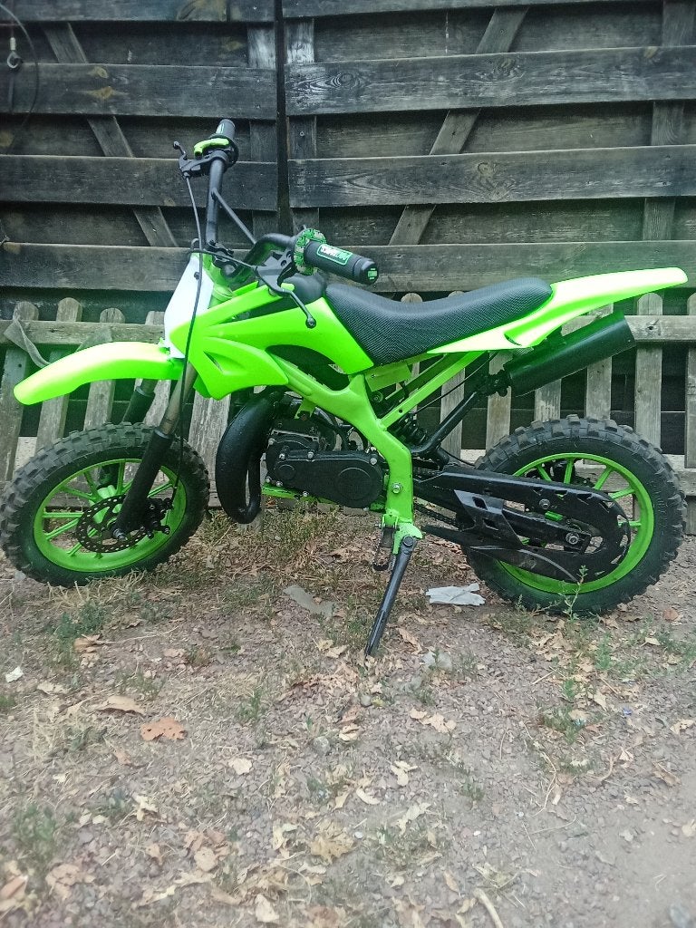 49cc kinderpitbike, Vélos & Vélomoteurs, Mini Bikes, Midi Bikes & Pit Bikes, Overige merken, 49 cm³, Enlèvement, Utilisé