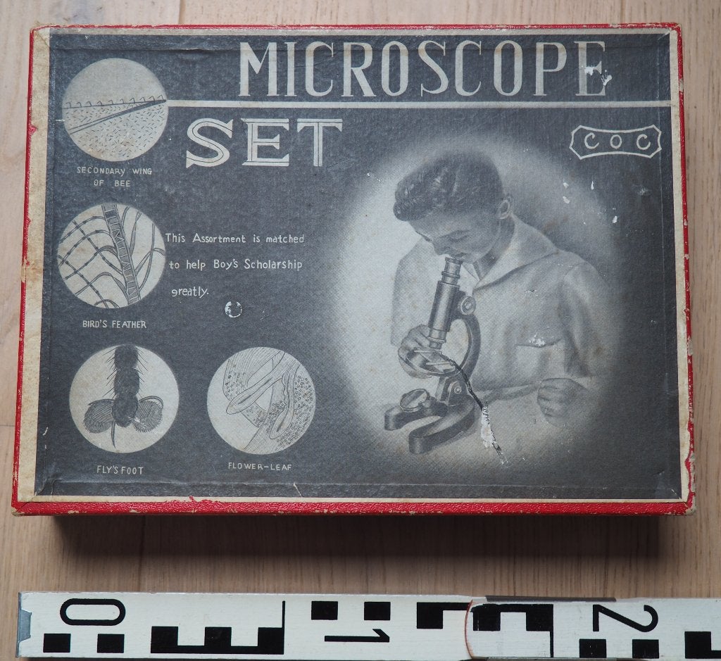 Vintage C.O.C. Microscoopset Japan Compleet originele doos, Ophalen of Verzenden