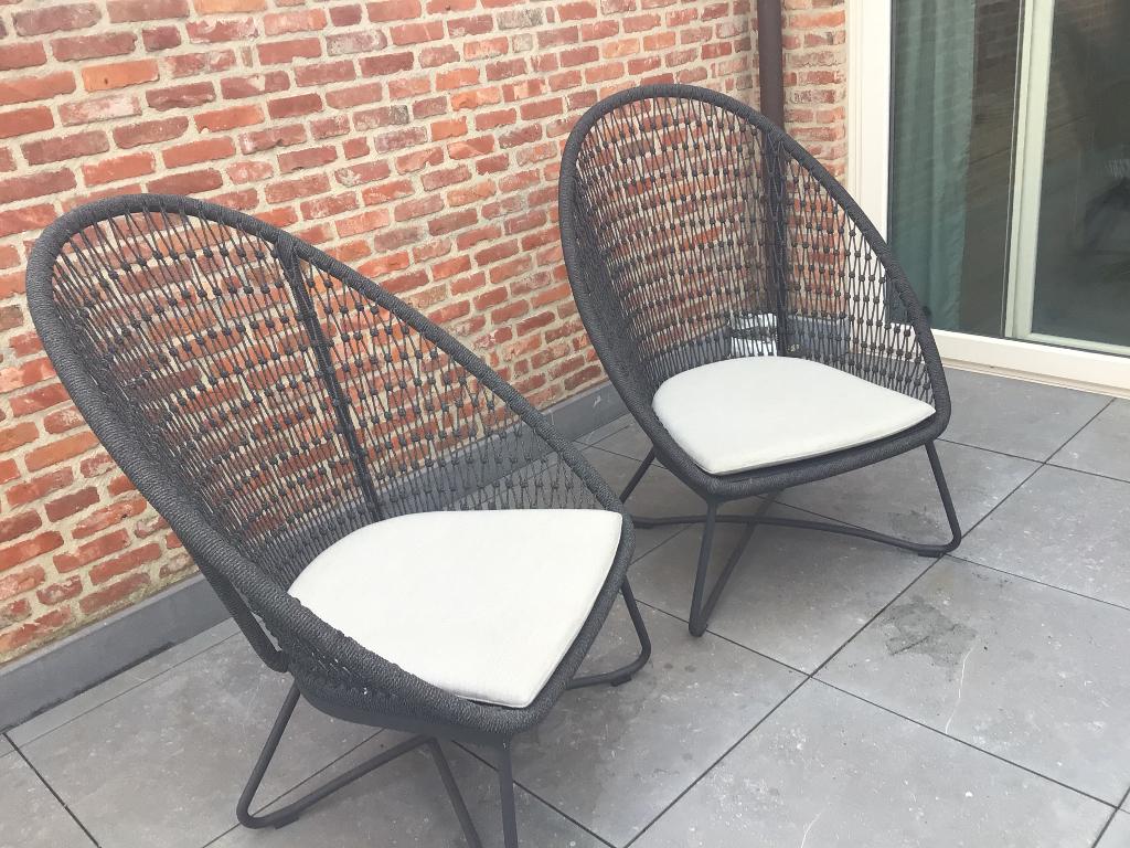 2 Loungestoel van Jati Kebon, Ophalen, Zo goed als nieuw, Overige materialen