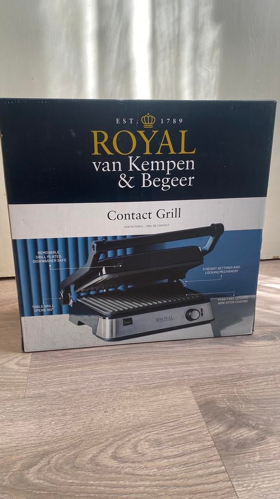Contactgrill Royal van Kempen&Begeer, Maison & Meubles, Cuisine | Casseroles & Poêles, Neuf, Autres types, Enlèvement