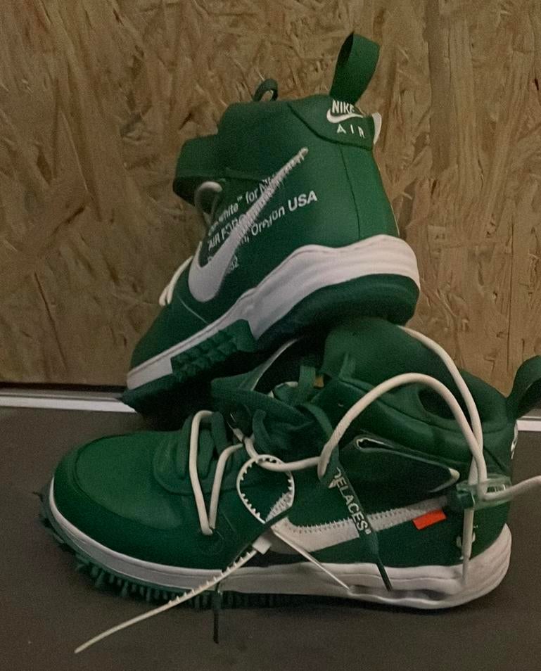 Te koop Nike Air Force Green"OFF--WHITE" maat 44, Autres couleurs, Comme neuf, Enlèvement, Chaussures de sport