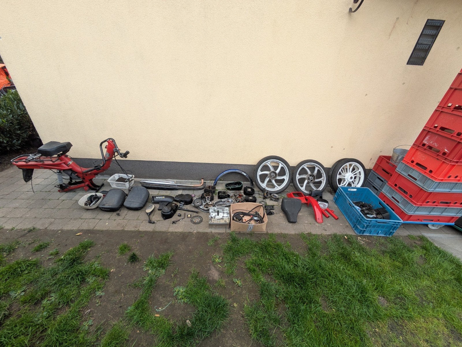 Tomos Sport R project + partij onderdelen (Met NL papieren), Autres modèles, Enlèvement, Utilisé, Classe A (25 km/h)