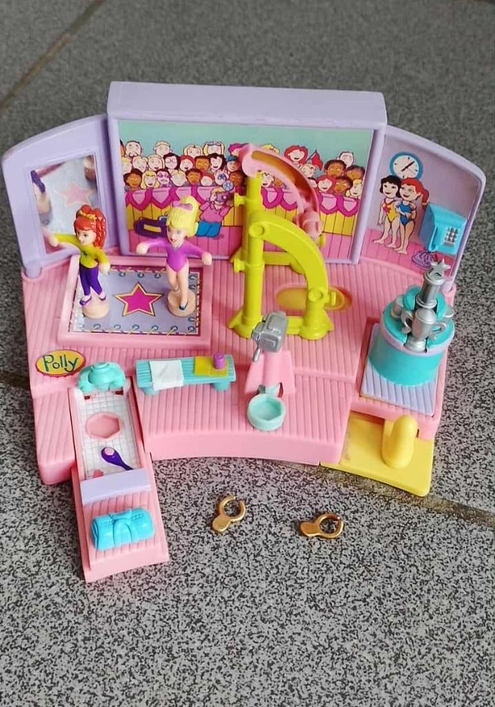 vintage polly pocket turnfest brug met ongelijke leggers, Verzamelen, Ophalen of Verzenden