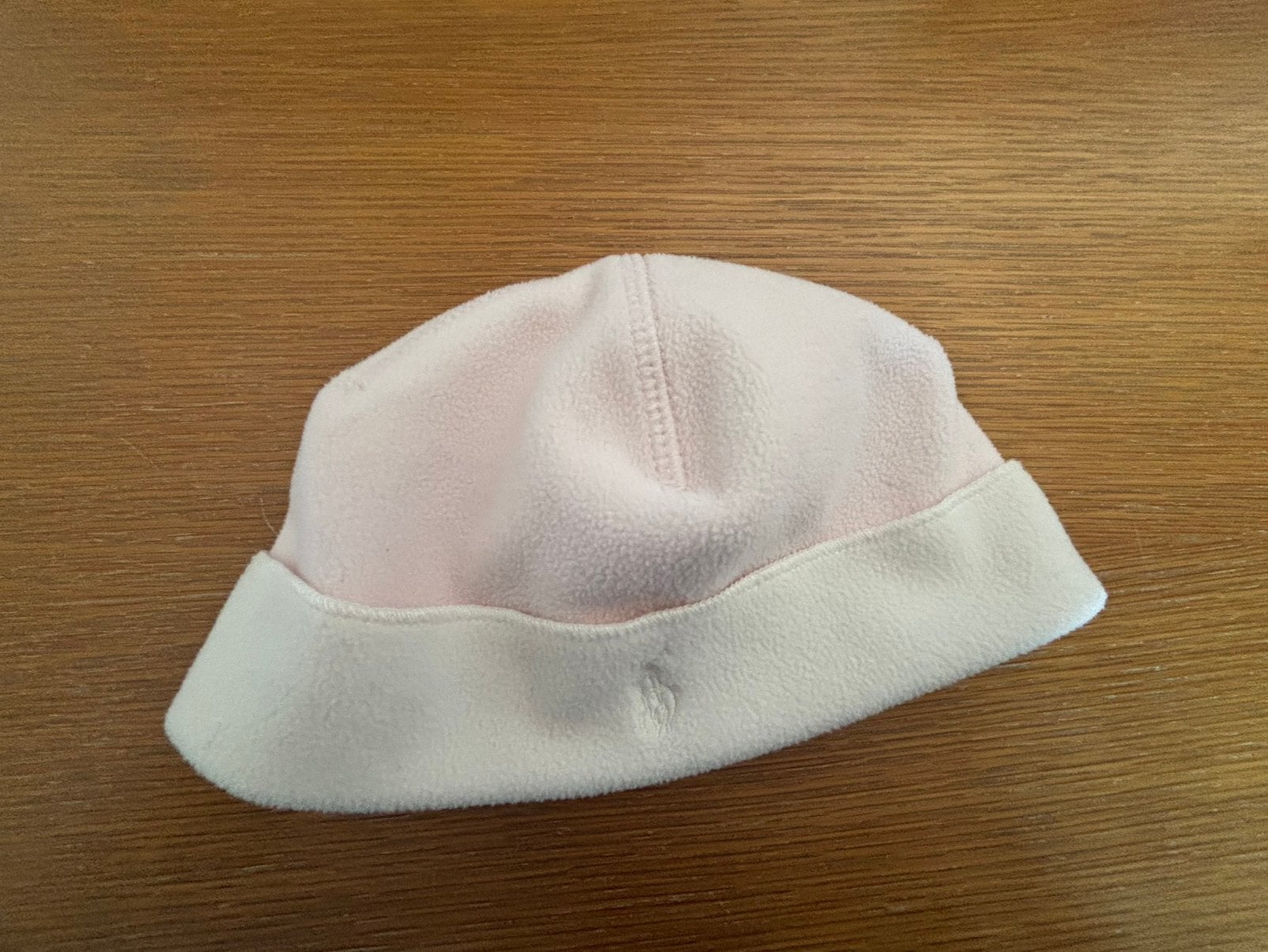 Roze polar mutsje Ralph Lauren, Kinderen en Baby's, Babykleding | Mutsen, Sjaals en Wanten, Gebruikt, Maat 56, Muts, Verzenden