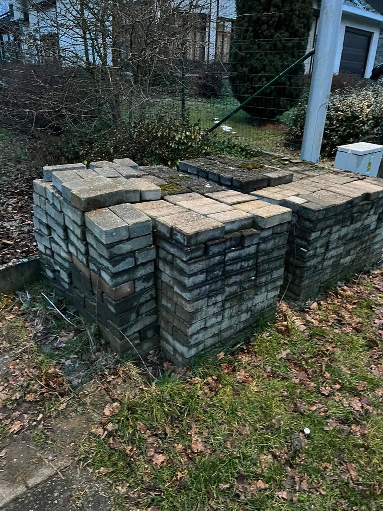 Gratis betonklinkers, Ophalen, Gebruikt, Klinkers, 10 m² of meer