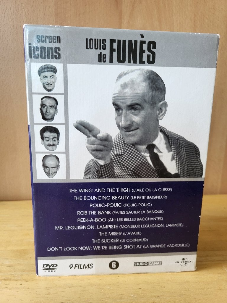 Coffret DVD Louis De Funès (9 films) sous-titré en NL, Cd's en Dvd's, Dvd's | Komedie, Alle leeftijden, Ophalen, Frans, Nederlands