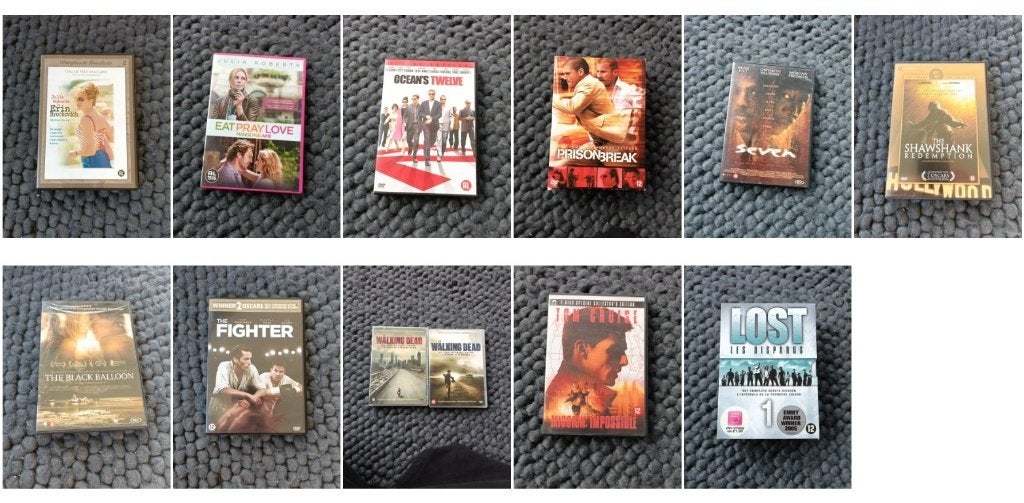 Lot van 11 dvd's - films en series, Ophalen, Zo goed als nieuw