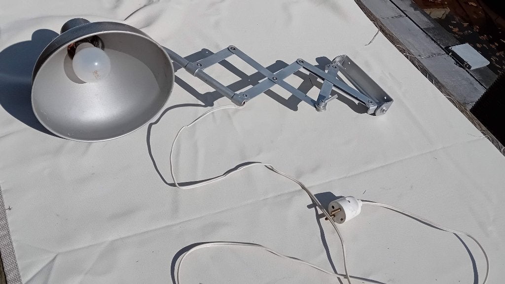 Antieke schaarlamp, Antiek en Kunst, Ophalen of Verzenden