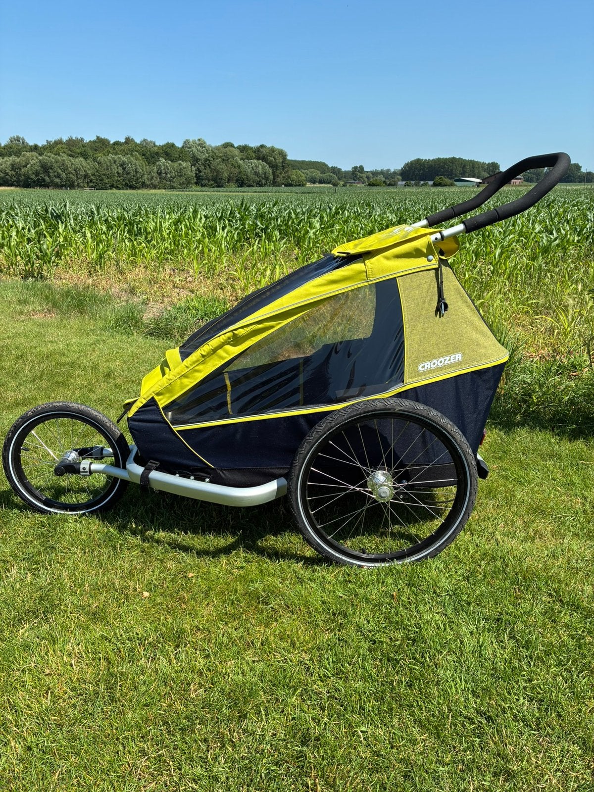 Croozer fietskar 3 jaar oud, weinig gebruikt, Kinderen en Baby's, Ophalen, Zo goed als nieuw
