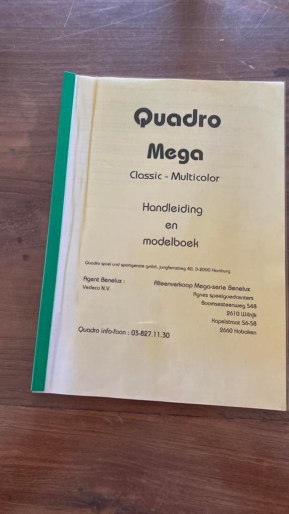 Quadro plannen buitenspeeltuig blz30. 8€.    (2), Ophalen, Gebruikt, Overige merken