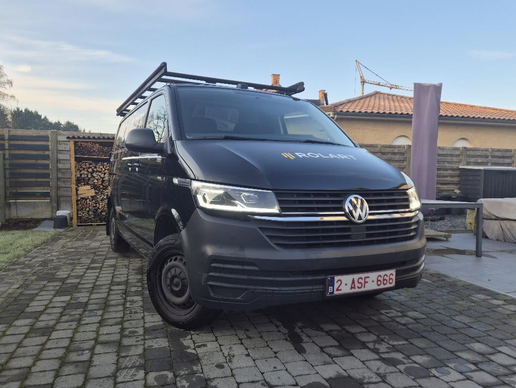 VW Transporter T6.1 2.0 TDI DSG, Automaat, Euro 6, Volkswagen, Zwart