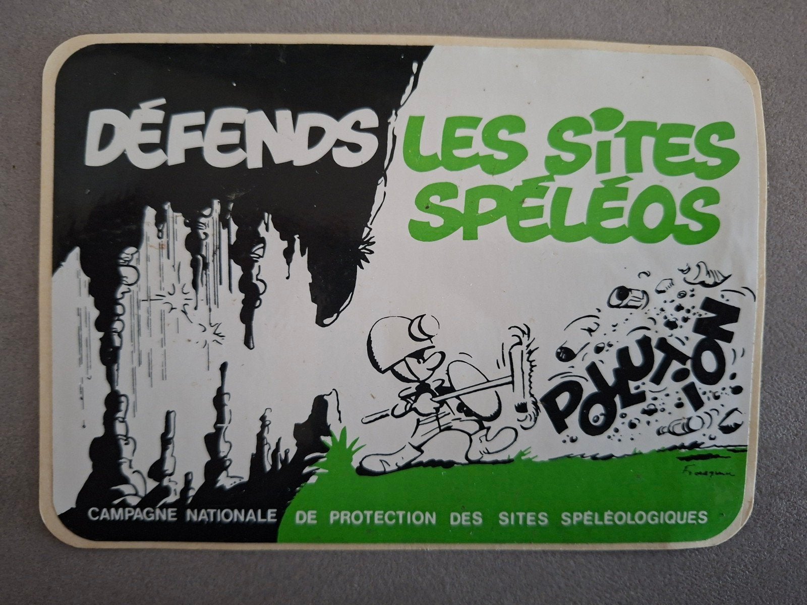 Franquin (Guust Flater et coll.) - autocollant rare -, Enlèvement ou Envoi, Comme neuf, Bande dessinée ou Dessin animé