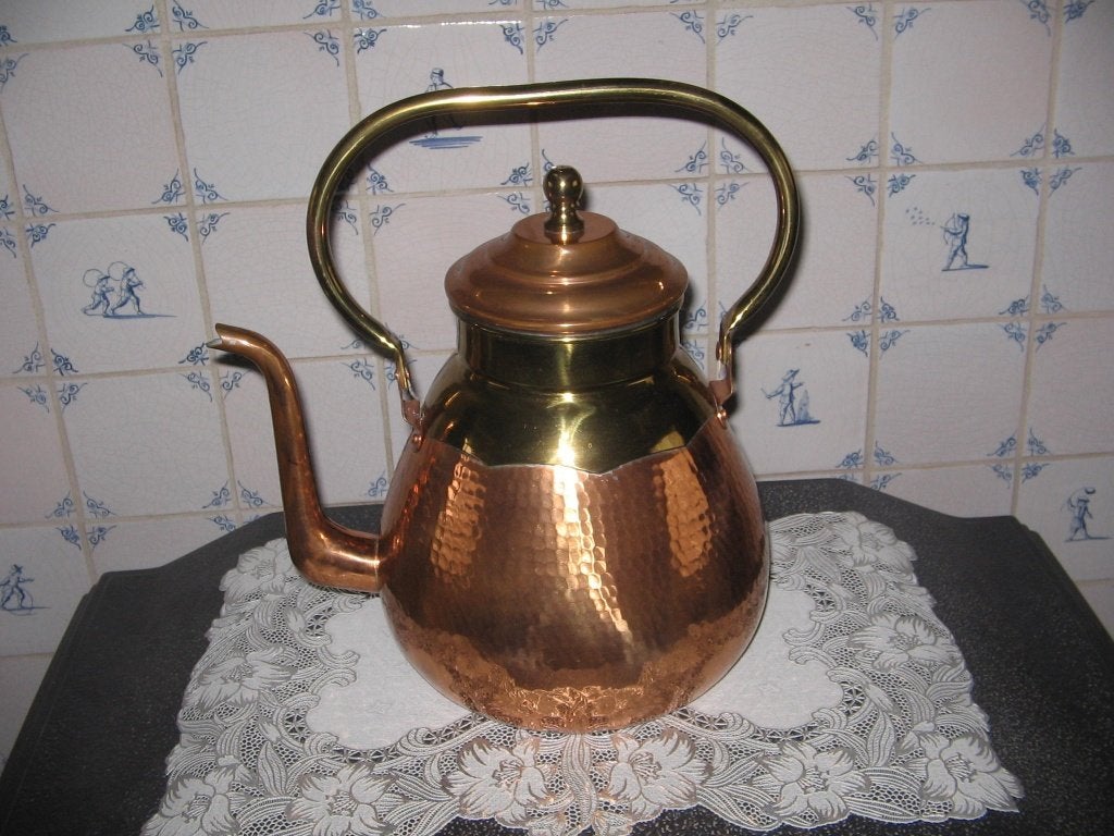 koper waterketel als nieuw, Antiek en Kunst, Ophalen, Koper