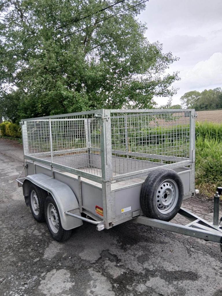 Aanhangwagen BW 750kg 258 x 132 +loofnetten in topconditie!, Ophalen, Zo goed als nieuw