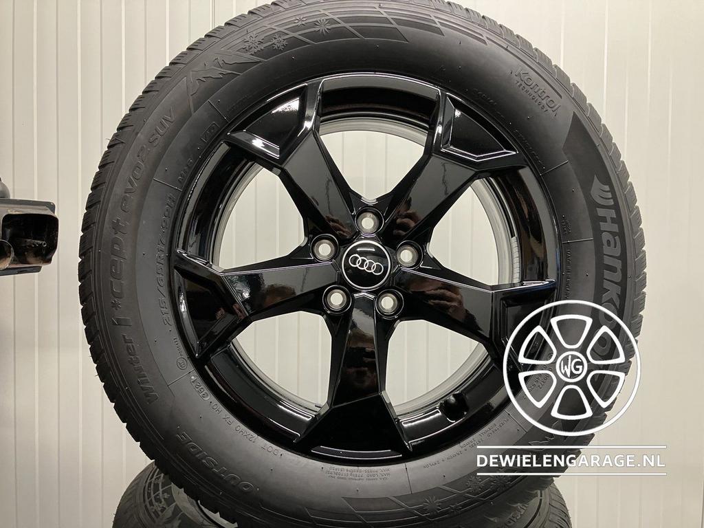 Audi Q3 BLACK Velgen + Winterbanden Origineel NIEUW Winterse, Auto-onderdelen, Banden en Velgen, 215 mm, -, -, Banden en Velgen