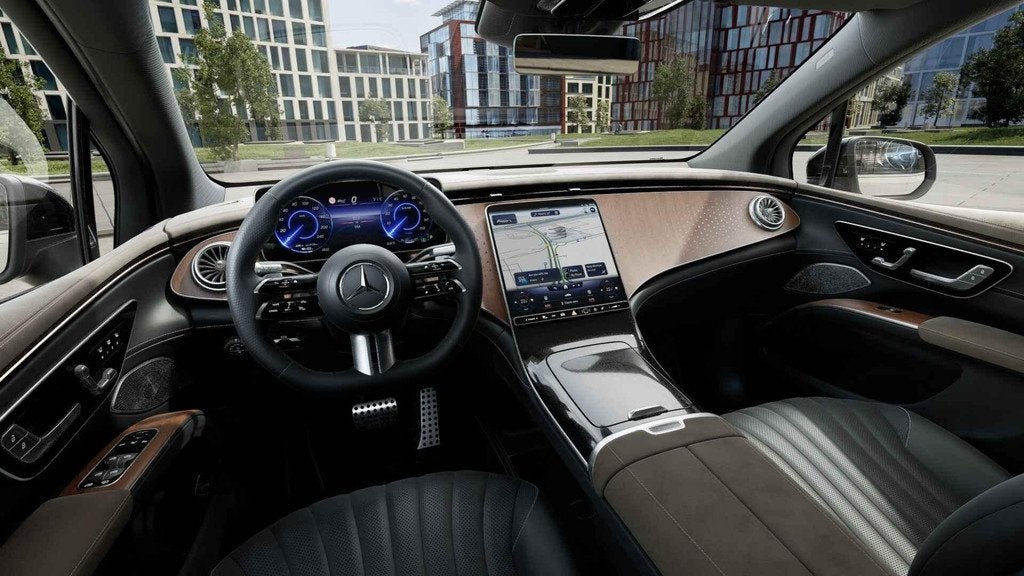 Mercedes-Benz EQS-Klasse 450 4MATIC SUV AMG Line | Panoramis, Auto's, Mercedes-Benz, Automaat, 4 deurs, Gebruikt, 360 pk