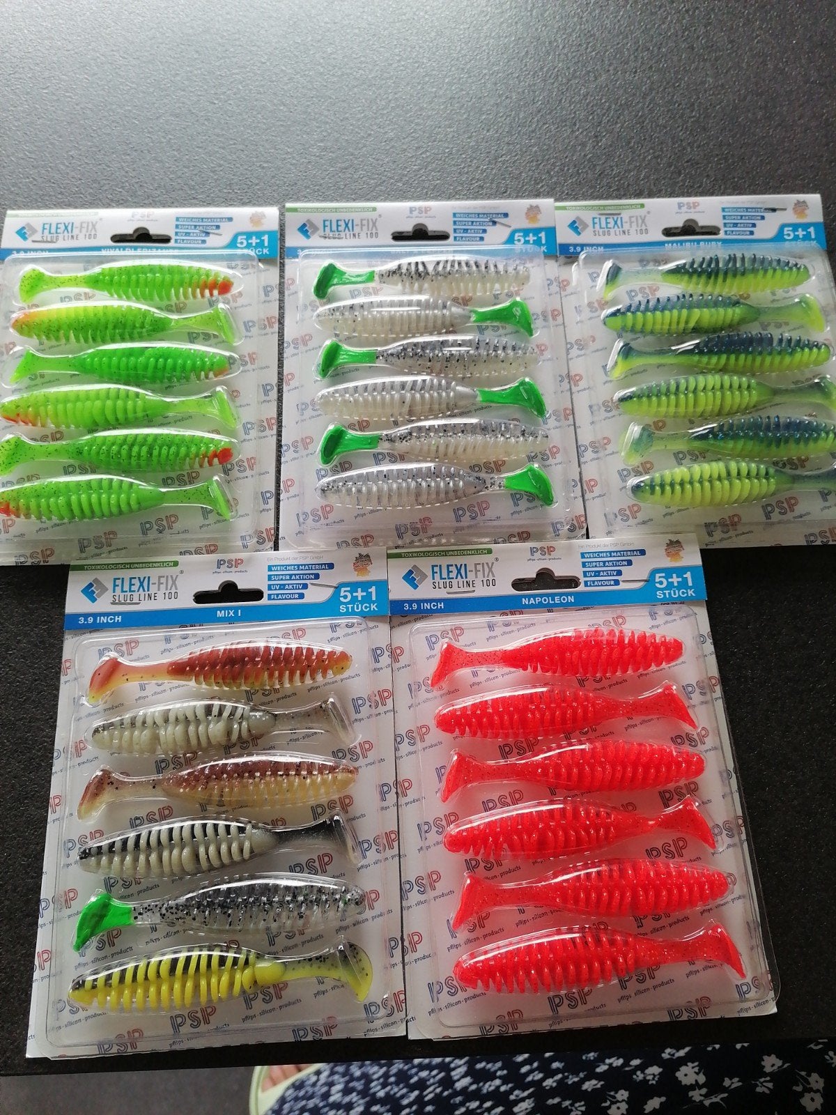 5 VERPAKKINGEN KUNSTAAS PADDLE TAIL. NIEUW, Ophalen of Verzenden, Nieuw