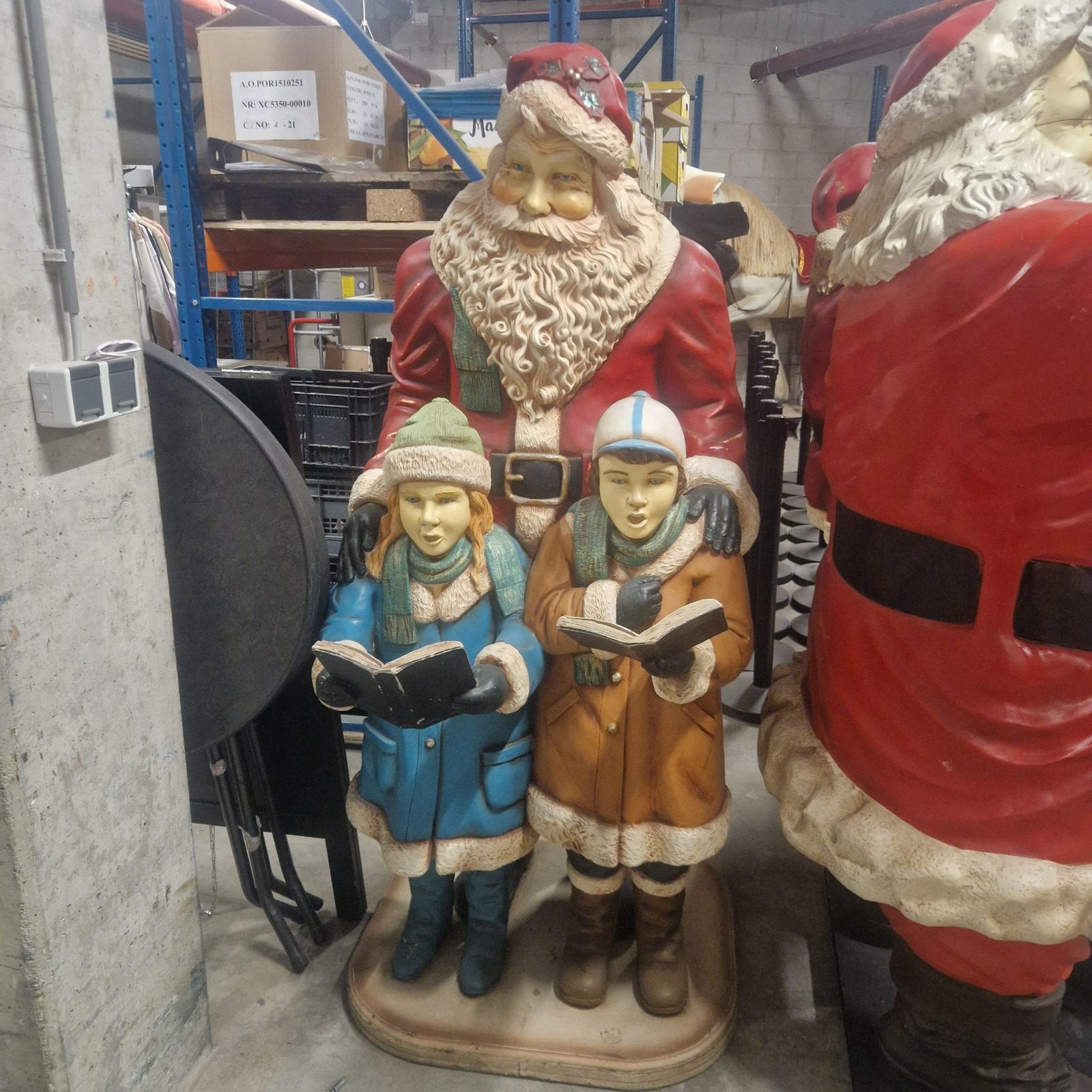 Levensecht eyecatcher groot polyester kerstpoppen, Tuin en Terras, Ophalen, Zo goed als nieuw