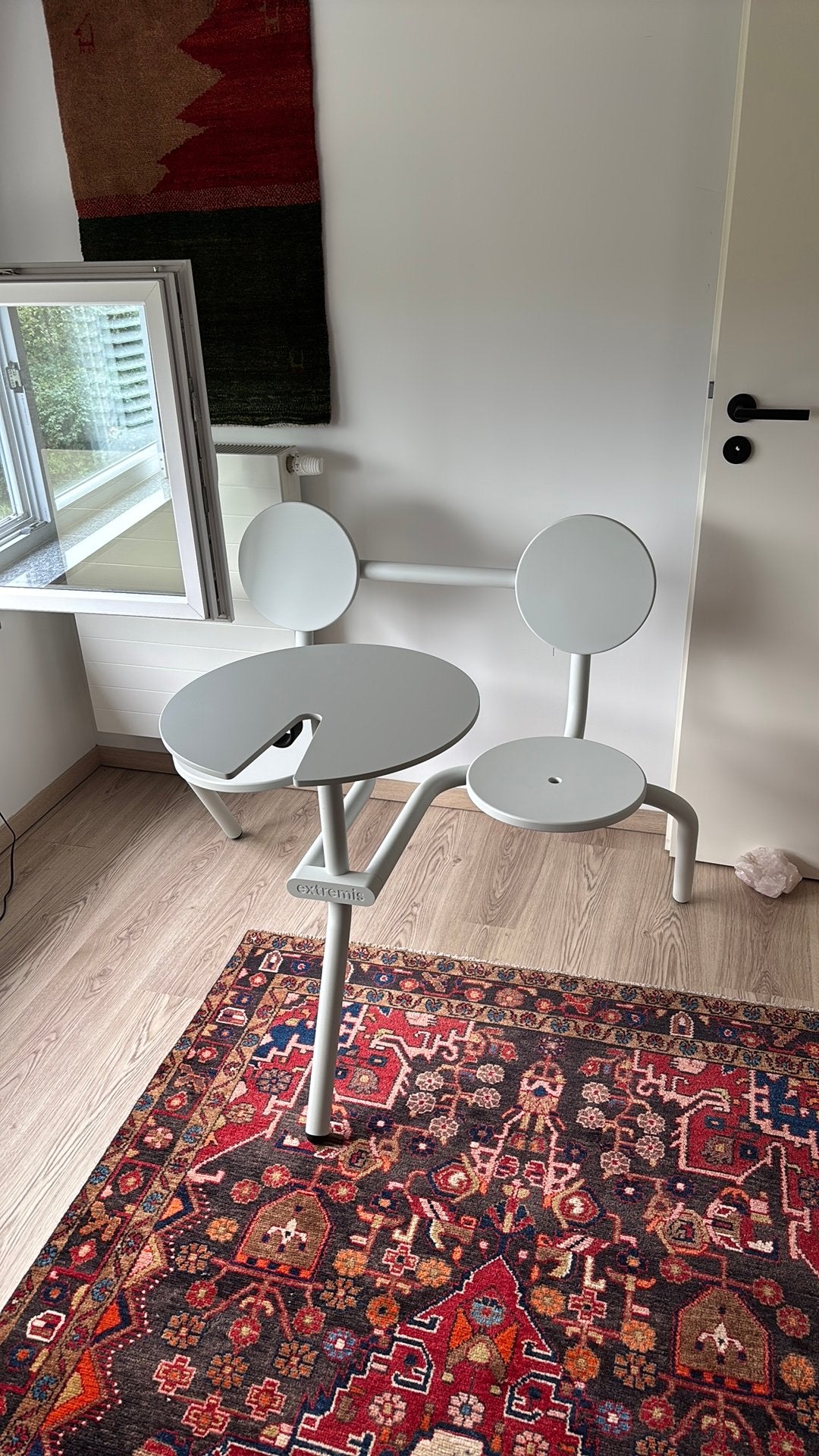 EXTREMIS Bistroo witte tafel, Ophalen, Overige materialen, 100 tot 150 cm, Design