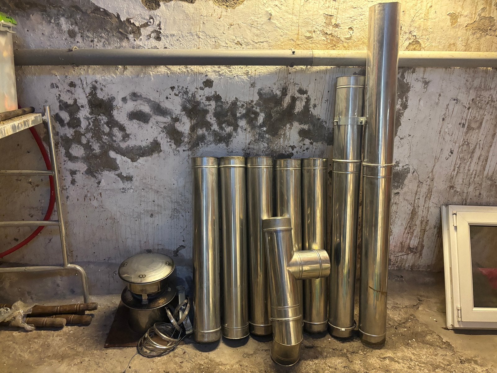 Lot de conduits de cheminée inox  jamais utilisés, Enlèvement, Neuf