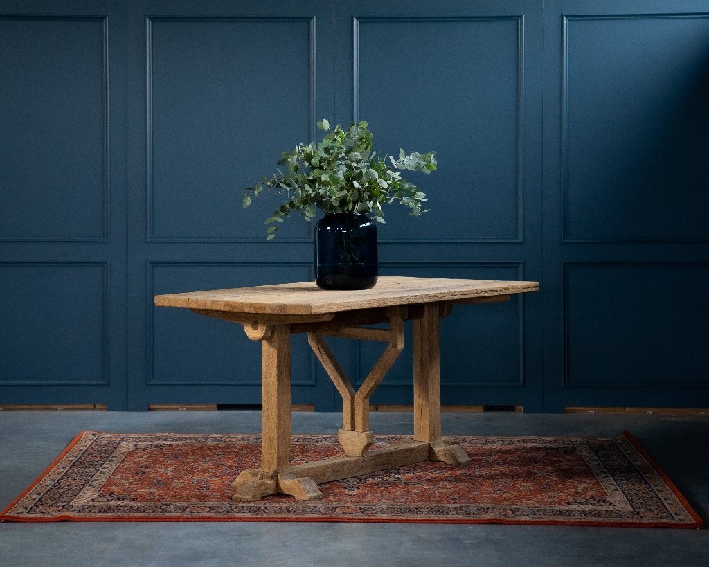 Table Vigneron en chêne massif - Pratique et pliable, Enlèvement, Comme neuf, Chêne, Vigneron tafel