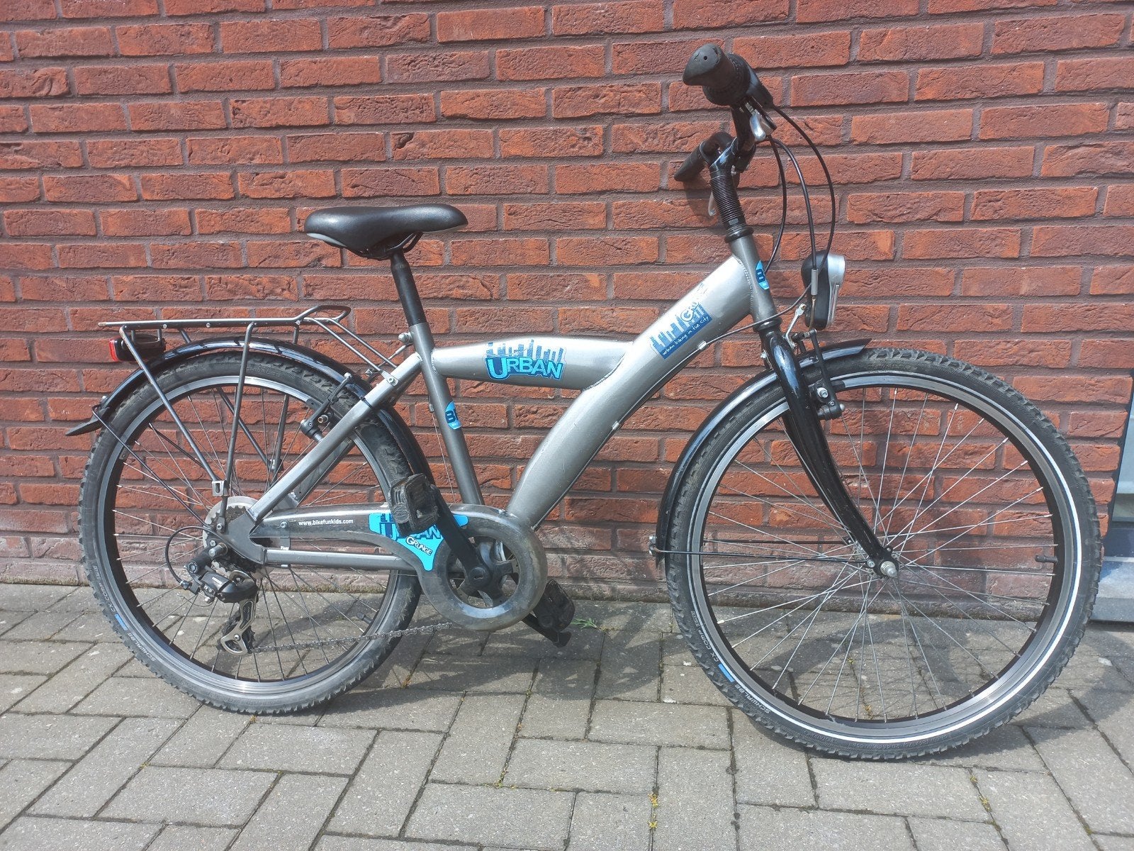 Jongensfiets - 6 versnellingen - 24 inch, Ophalen, Velgrem, Versnellingen, Gebruikt