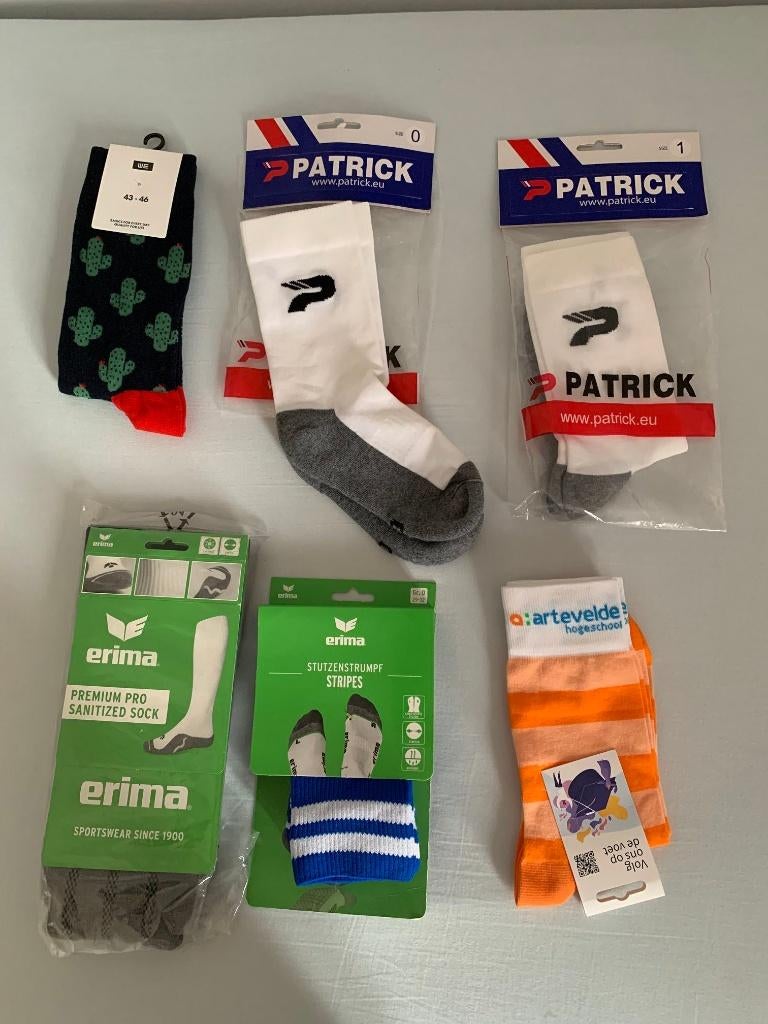 Voetbalsokken Erima, Patrick, scheenlappen Nike..., Sport en Fitness, Voetbal, Nieuw, Overige typen, Ophalen of Verzenden