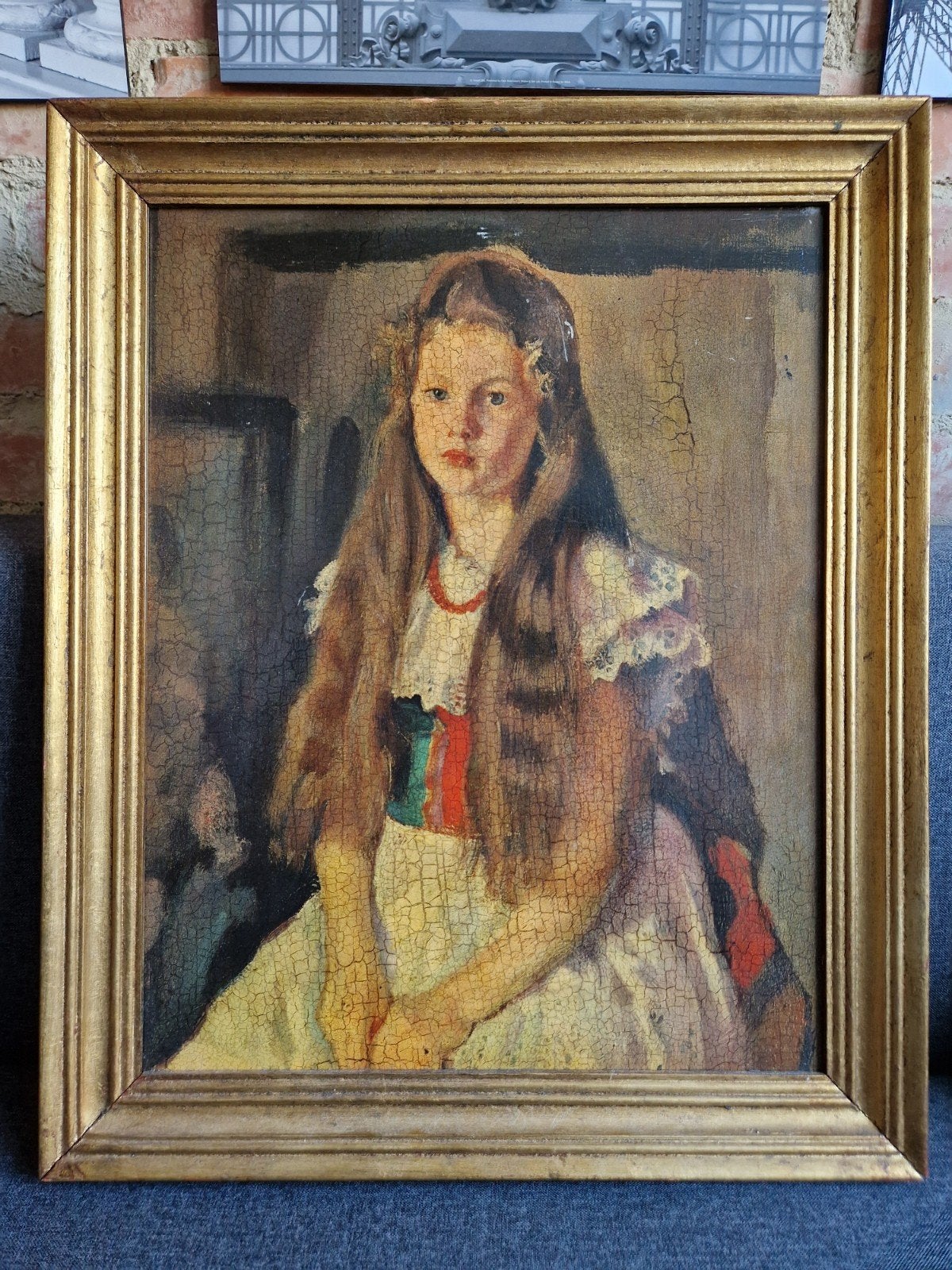 decoratief item, Antiek en Kunst, Ophalen, Paneel, Portret of Personen, Klassiek