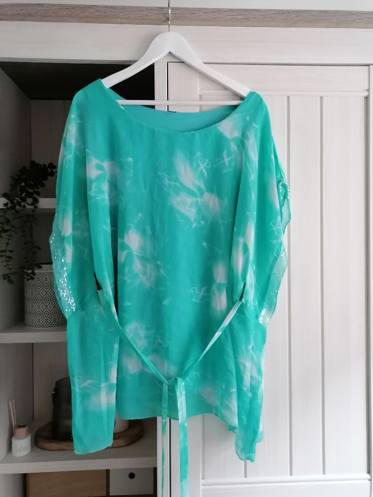 Zomertuniek,maat TU, Kleding | Dames, Ophalen of Verzenden, Zo goed als nieuw, Maat 38/40 (M), Blauw