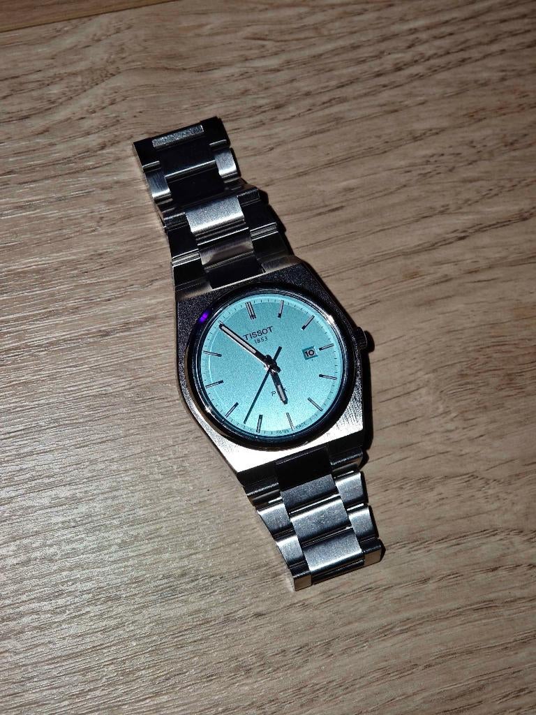 Tissot PRX Quartz EOL Mint Dial, Handtassen en Accessoires, Horloges | Heren, Overige merken, Staal, Gebruikt, Staal