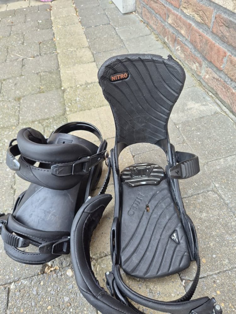 Nitro Ivy Dames Snowboardbindingen – Ultra Black – Maat S/M, Ophalen of Verzenden, Gebruikt, Bindingen
