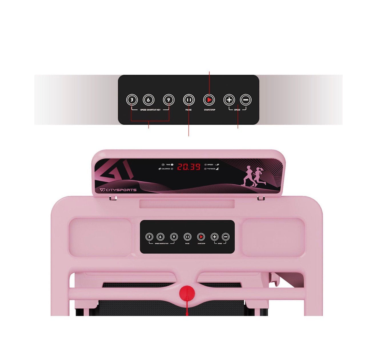CITYSPORTS Walking Pad / Loopband – Zo goed als nieuw, Ophalen, Zo goed als nieuw, Loopband