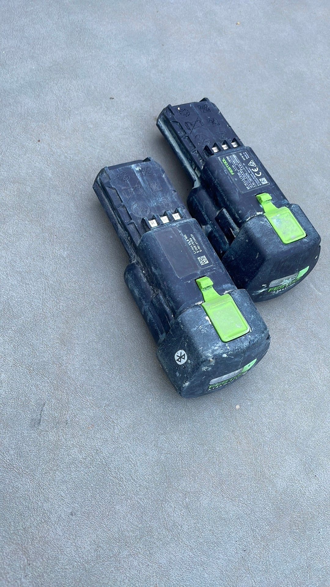 Festool accu’s 3,1 amp 18 v voor delta schuurmachine, Ophalen of Verzenden, Zo goed als nieuw