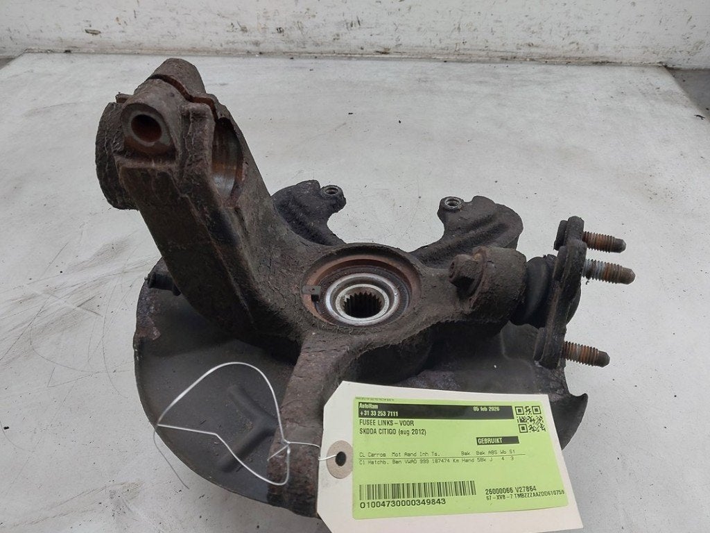FUSEE AVANT GAUCHE Skoda Citigo (01-2011/08-2019), Utilisé, Info@skoda-auto.de, Skoda, Max-Planck-Straße  3-5
64331  Weiterstadt, DE