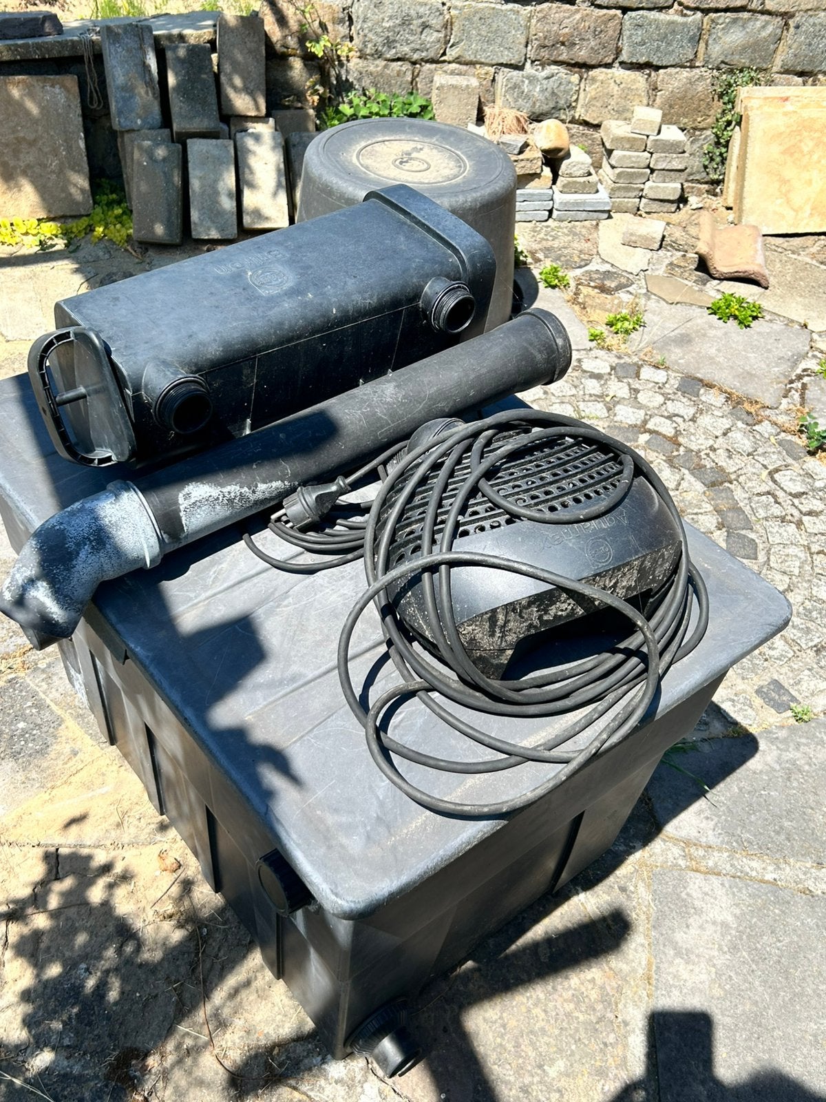 Vijverpomp en filter, Tuin en Terras, Vijver-toebehoren, Ophalen, Gebruikt, Vijverpomp