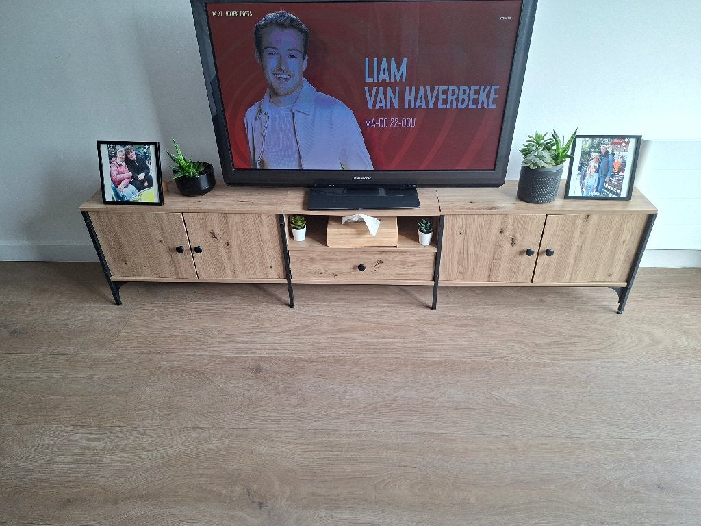 Tv kast, Ophalen, Overige materialen, 150 tot 200 cm, Nieuw