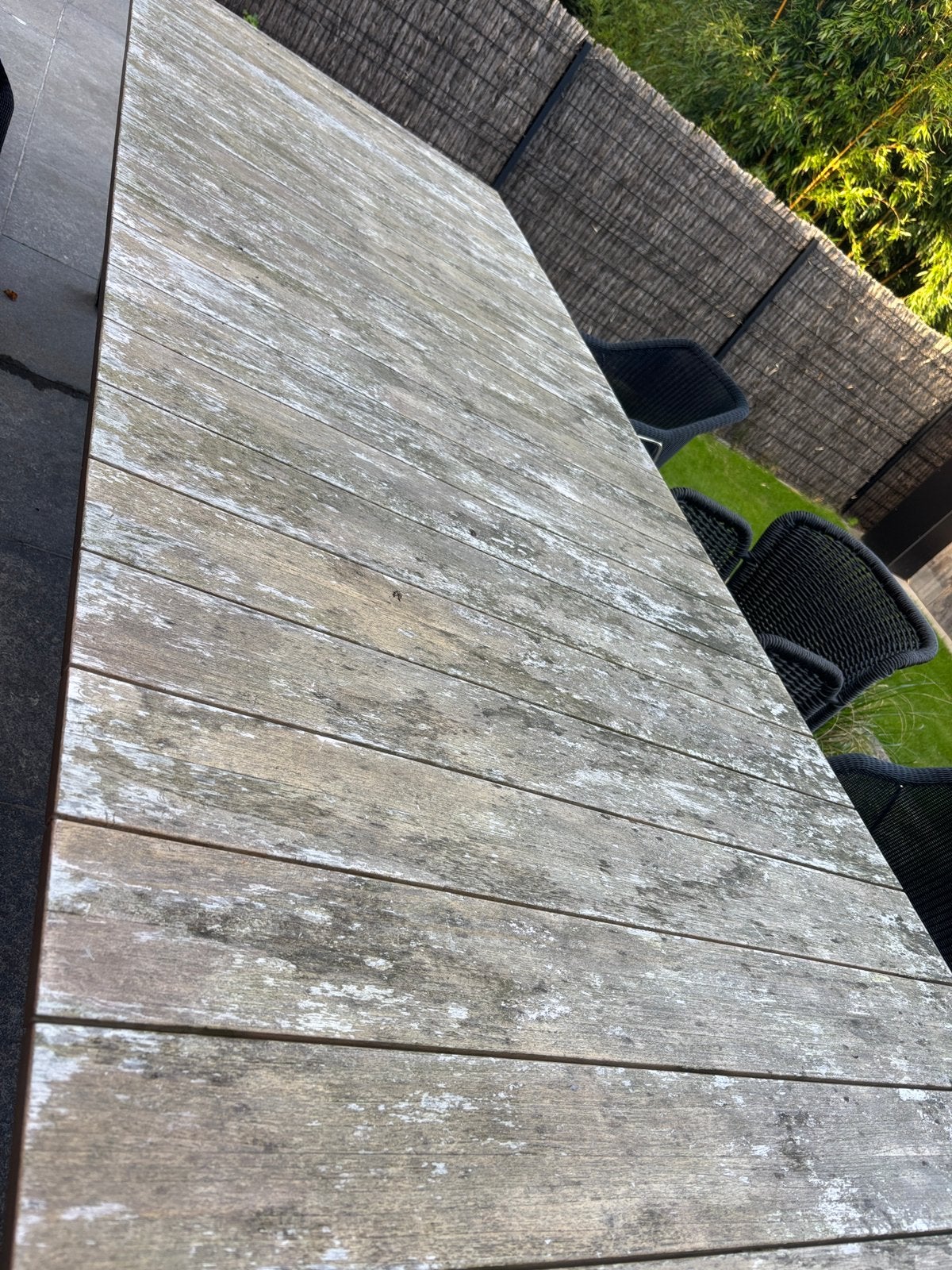 TABLE EXTERIEUR EN TECK, Enlèvement, Utilisé, Rectangulaire, Bois