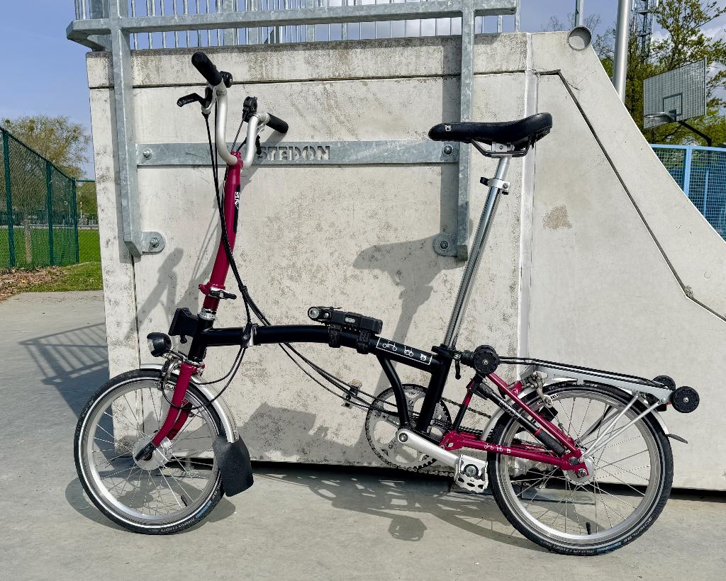 Brompton H6R full option in perfecte staat, Ophalen, Brompton, 16 tot 18 inch, Versnellingen